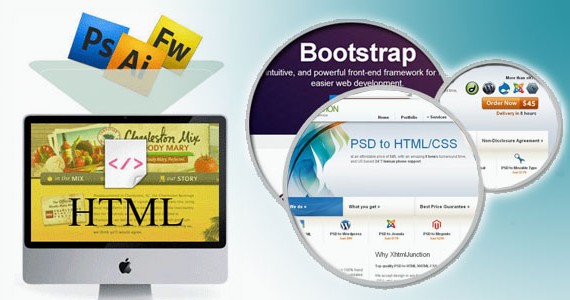 PSD to HTML conversion using Bootstrap Responsive framework PSD to HTML conversion using Bootstrap Responsive framework