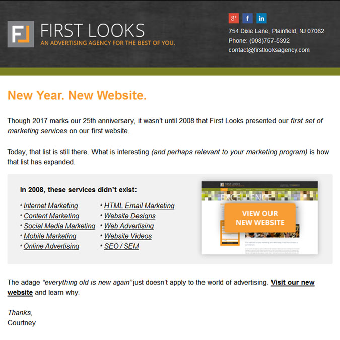 First looks - PSD to Responsive Newsletter - Xhtmljunction's client
