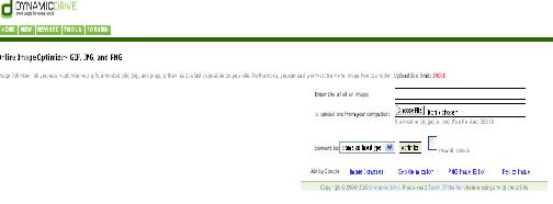 Preview of Online image optimizer