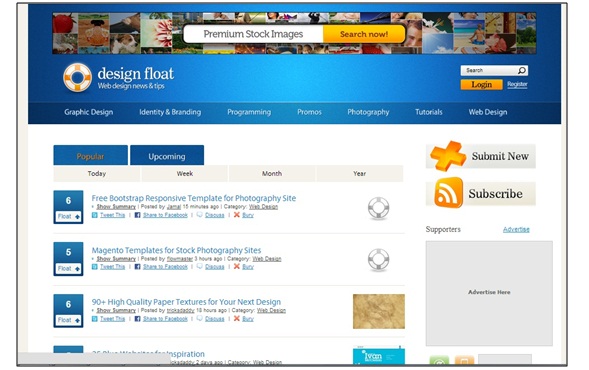 Design Float - Social Bookmarking Sites