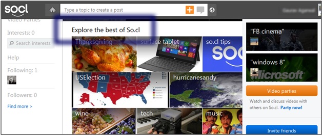 Microsoft Socl Features