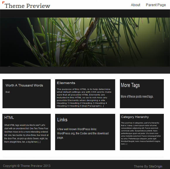 Free WordPress SnapShot Theme