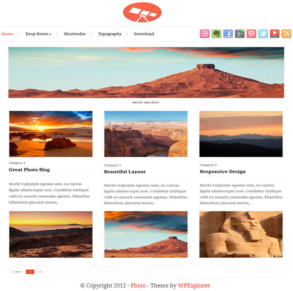 Free WordPress Photo Theme