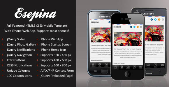 Esepina Mobile Template