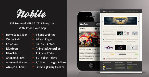 Nobile Mobile Template