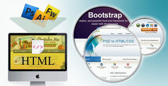 PSD to HTML conversion using Bootstrap Responsive framework