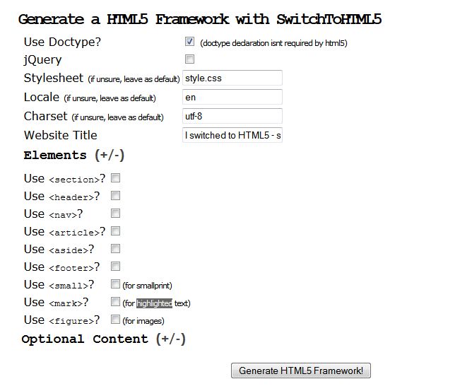 Switch to HTML5