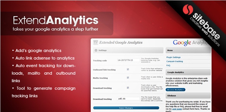 Extended Google Analytics - WordPress Plugin