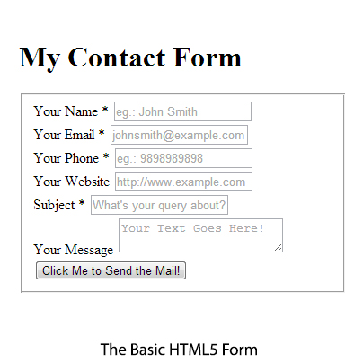 basic-html5-contact-form