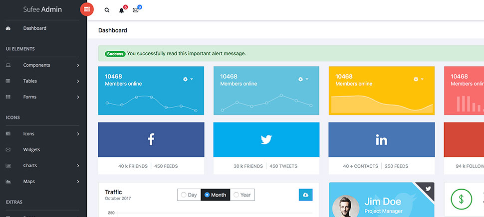 Sufee - Free Bootstrap Admin Template