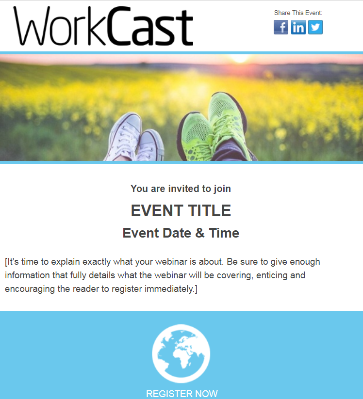 Webinar Invite - Responsive Email Template