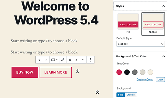 WordPress 5.4 Updates