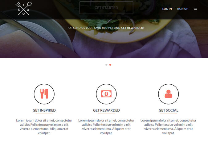 FOOD - PSD to WordPress - Xhtmljunction's client